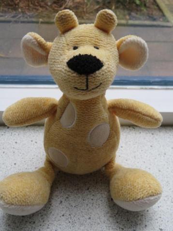 Koe of Giraffe of giraf van Hema licht geel ribbelvelours beschikbaar voor biedingen