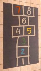 Grijs Vloerkleed speelkleed hinkelen ikea 100 x 160, Kinderen en Baby's, Ophalen of Verzenden, Zo goed als nieuw