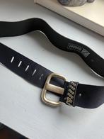 Nieuwe mooie d blauwe riem Pepperz suède/leer 110 x 6, Overige kleuren, Echt leder, Pepperz, Nieuw