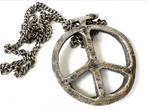 Vintage hand gemaakte modernistische peace ketting, Overige materialen, Ketting, Verzenden