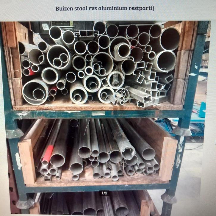 Buizen staal rvs aluminium restpartij, Doe-het-zelf en Verbouw, Metalen, Zo goed als nieuw, Aluminium, Ophalen