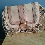 Beige Schoudertasje met Franjes, Ophalen of Verzenden, Zo goed als nieuw, Beige, Schoudertasje