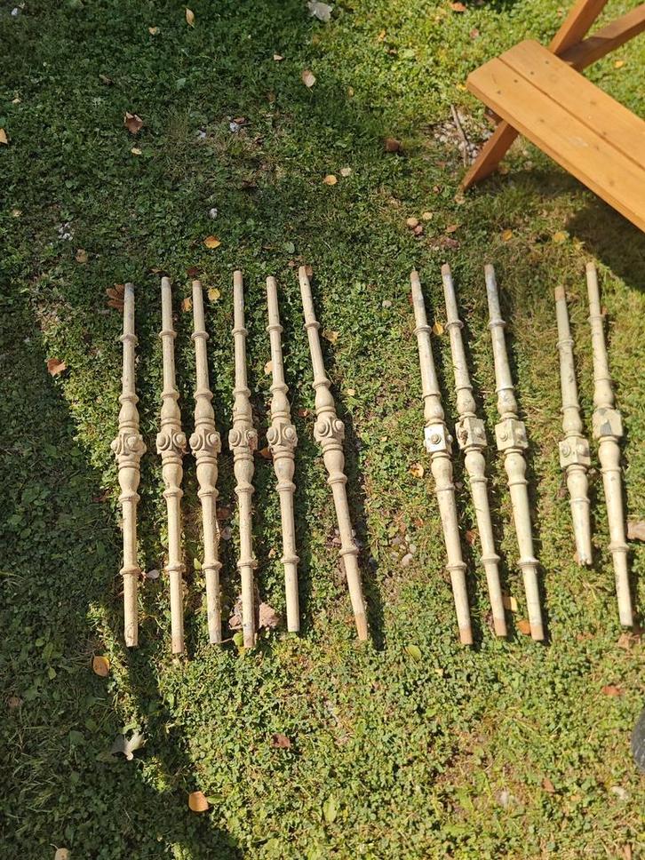 Oude Trap Spijlen - Decoratie of Renovatie, Antiek en Kunst, Antiek | Overige Antiek, Ophalen