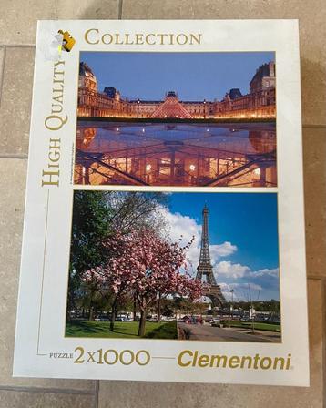 2 puzzels in 1 doos 2x1000 stukjes beschikbaar voor biedingen