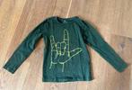 Name It longsleeve maat 110 Troublemaker Rock on donkergroen, Ophalen of Verzenden, Zo goed als nieuw, Shirt of Longsleeve, Name IT