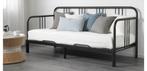 Fyresdal Bedbank Zwart, Huis en Inrichting, Ophalen, 90 cm, Eenpersoons, Zwart