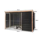 Hondenkennel met nachthok | 316 x 280 x 196 cm, Ophalen of Verzenden, Nieuw, 110 cm of meer, 100 cm of meer