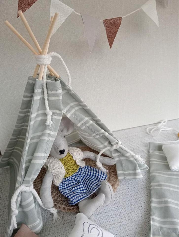 Tipi tentje muizenhuis poppenhuis, Verzamelen, Poppenhuizen en Toebehoren, Nieuw, Poppenhuis, Ophalen of Verzenden