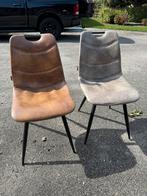 4 eetkamerstoelen gemixte kleuren, 5 krukken of meer, Ophalen of Verzenden, Gebruikt, 60 tot 90 cm