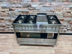 Luxe Boretti 7 pits Fornuis met Frytop & Gasoven 120 cm, 60 cm of meer, 5 kookzones of meer, Vrijstaand, 90 tot 95 cm