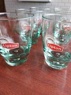 6 Lipton Ice Clearing Green Glazen, Ophalen, Glas of Glazen, Gebruikt, Glas