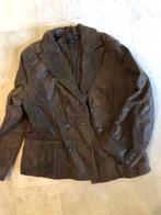 V)c42 saki plus bruin soepel leren jas/colbert/pilotenjas, Kleding | Dames, Maat 38/40 (M), Bruin, Verzenden, Saki plus