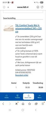 texels 4 seizoenen dekbed, Ophalen, Wit, Tweepersoons, Deken of Dekbed