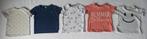 5 korte mouw t-shirtjes maat 86-92 in verschillende kleuren, Ophalen of Verzenden, Zo goed als nieuw, Jongetje of Meisje, Jurkje of Rokje