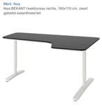 IKEA Bekant Hoekbureau Elektrisch Rechts, Huis en Inrichting, Bureaus, Ophalen, Elektrisch, Zo goed als nieuw, Stabureau