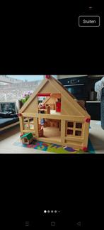 Mooi houten poppenhuis, Ophalen of Verzenden, Zo goed als nieuw, Poppenhuis