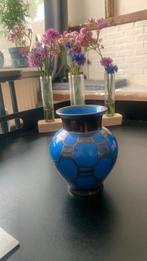 Mooi blauw vaasje, Antiek en Kunst, Antiek | Glas en Kristal, Ophalen