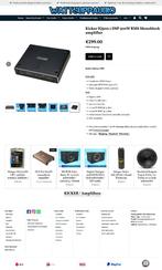 Kicker IQ500.1 DSP 500W RMS Monoblok DSP-Versterker + remote, Auto diversen, Autospeakers, KICKER, ., Nieuw, Ophalen of Verzenden