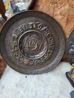 Koperen wandbord, Antiek en Kunst, Ophalen of Verzenden