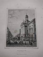 A 074 / Rotterdam het Stadhuis Staalgravure 1860, Antiek en Kunst, Kunst | Etsen en Gravures, Ophalen of Verzenden