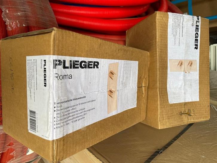 2 stuks Plieger Roma 2-weg Inbouw Douchekraan Messing, Doe-het-zelf en Verbouw, Sanitair, Nieuw, Kraan, Ophalen of Verzenden