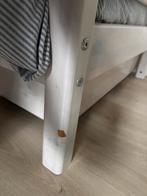Flexa Bed - Whitewash, Ophalen, 85 tot 100 cm, Gebruikt, Lattenbodem