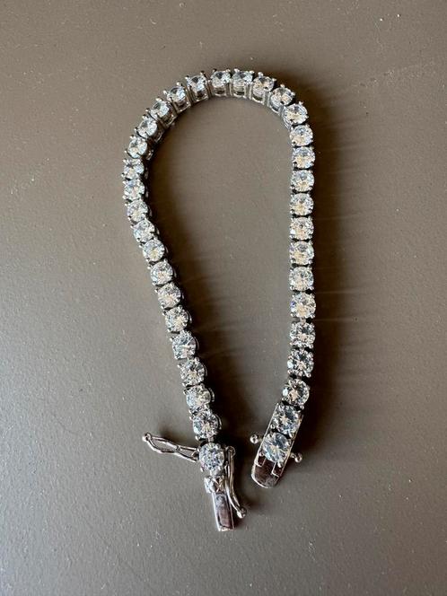 Drippy - Tennisboy bracelet - 8 inch / 20 cm, Sieraden, Tassen en Uiterlijk, Armbanden, Zo goed als nieuw, Goud, Verzenden