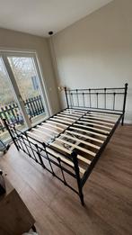 King Size Bed Bern (180x200) + Hyllestad matras, Ophalen, Gebruikt, Zwart, Tweepersoons