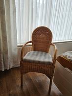Rotan stoel met kussen, Antiek en Kunst, Ophalen of Verzenden