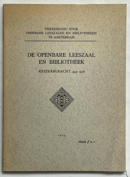 De Openbare Leeszaal en Bibliotheek Keizersgracht (reprint), Boeken, Geschiedenis | Vaderland, Gelezen, 20e eeuw of later, Ophalen of Verzenden
