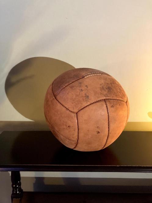 Vintage leren medicine bal 2,8 kg, Antiek en Kunst, Curiosa en Brocante, Ophalen of Verzenden