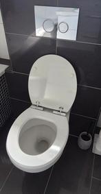 Toilet met inbouwreservoir en bedieningspaneel, Doe-het-zelf en Verbouw, Sanitair, Ophalen, Gebruikt, Chroom, Toilet