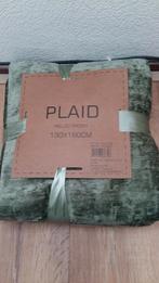 mooie nieuwe warme plaids groen 130x160 cm betere kwaliteit, Ophalen, Nieuw
