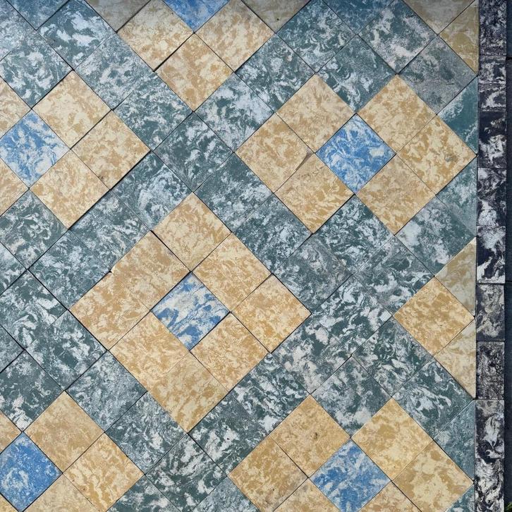 Gevlamde/Gewolkte 10x10 Tegeltjes, Doe-het-zelf en Verbouw, Tegels, Gebruikt, Vloertegels, Keramiek, Minder dan 20 cm, Minder dan 20 cm