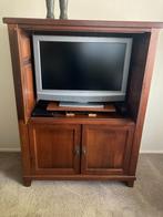 tv kast, Ophalen, 100 tot 150 cm, Zo goed als nieuw, Kersenhout