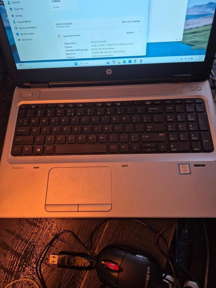 HP ProBook 650 G3 i5 8GB 240GB SSD FULL HD, Computers en Software, Windows Laptops, Gebruikt, 15 inch, SSD, 2 tot 3 Ghz, 8 GB