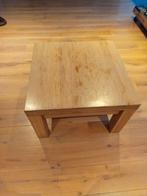 Massief eiken salon tafel, Ophalen, 100 tot 150 cm, 50 tot 100 cm, Minder dan 50 cm