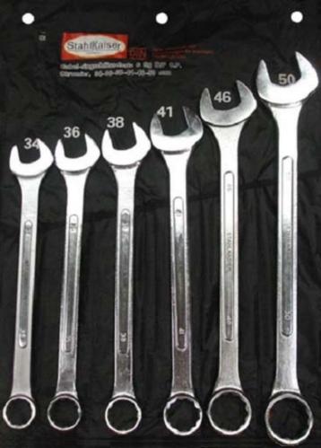 Ring-Steeksleutelset 6dlg. Groot. - Nieuw beschikbaar voor biedingen