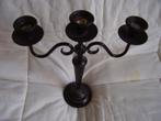 kandelaar kaars koper brons diner karslicht sfeer decoratie, Zwart, Ophalen of Verzenden, Zo goed als nieuw, Kandelaar