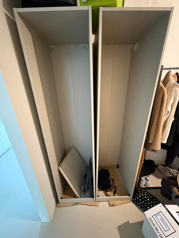 Ikea pax basis element grijsbeige x 2