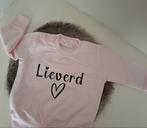 Sweater "Lieverd" met hartje — diverse kleuren & maten, Ophalen of Verzenden, Nieuw, Meisje