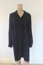 &Co Woman zwarte gestipte jurk maat L, ., Zwart, Maat 42/44 (L), &Co Woman