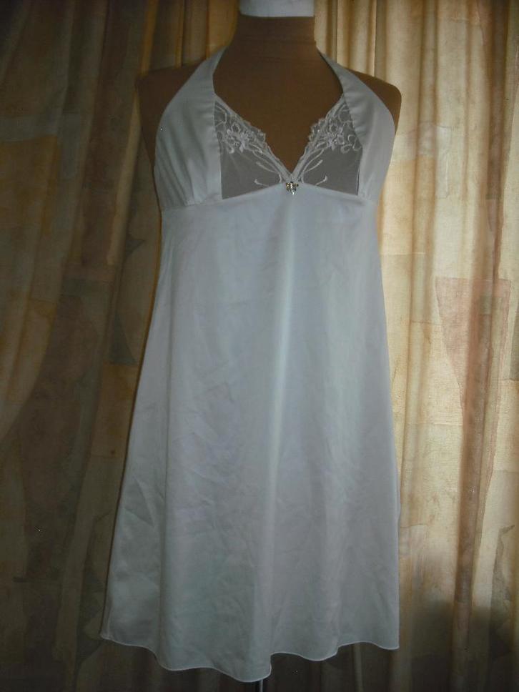 nachthemd / neglige maat 40, Kleding | Dames, Ondergoed en Lingerie, Nachtkleding, Wit, Ophalen of Verzenden