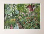 Zomertuin. Acryl op board, Antiek en Kunst, Kunst | Schilderijen | Klassiek, Ophalen of Verzenden
