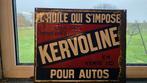Antiek Kervoline bord dubbelzijdig, Verzamelen, Ophalen of Verzenden, Gebruikt, Reclamebord
