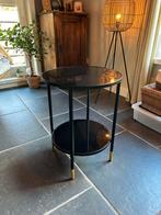 Bijzettafel, Huis en Inrichting, Tafels | Bijzettafels, Ophalen, Minder dan 55 cm, Rond, Zo goed als nieuw