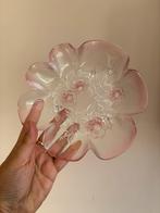 Vintage Walther glass Mikasa roze glazen schaal, Verzenden