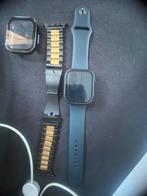 Apple Watch Series 7 45mm Midnight, Sieraden, Tassen en Uiterlijk, Smartwatches, Gebruikt, Blauw, Hartslag, IOS
