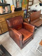 Schapenleren fauteuil in prima conditie, Huis en Inrichting, Ophalen, Gebruikt, Leer, 75 tot 100 cm