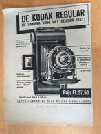 KODAK CAMERA - Advertentie uit Tijdschrift 1937, Ophalen of Verzenden, Gebruikt
